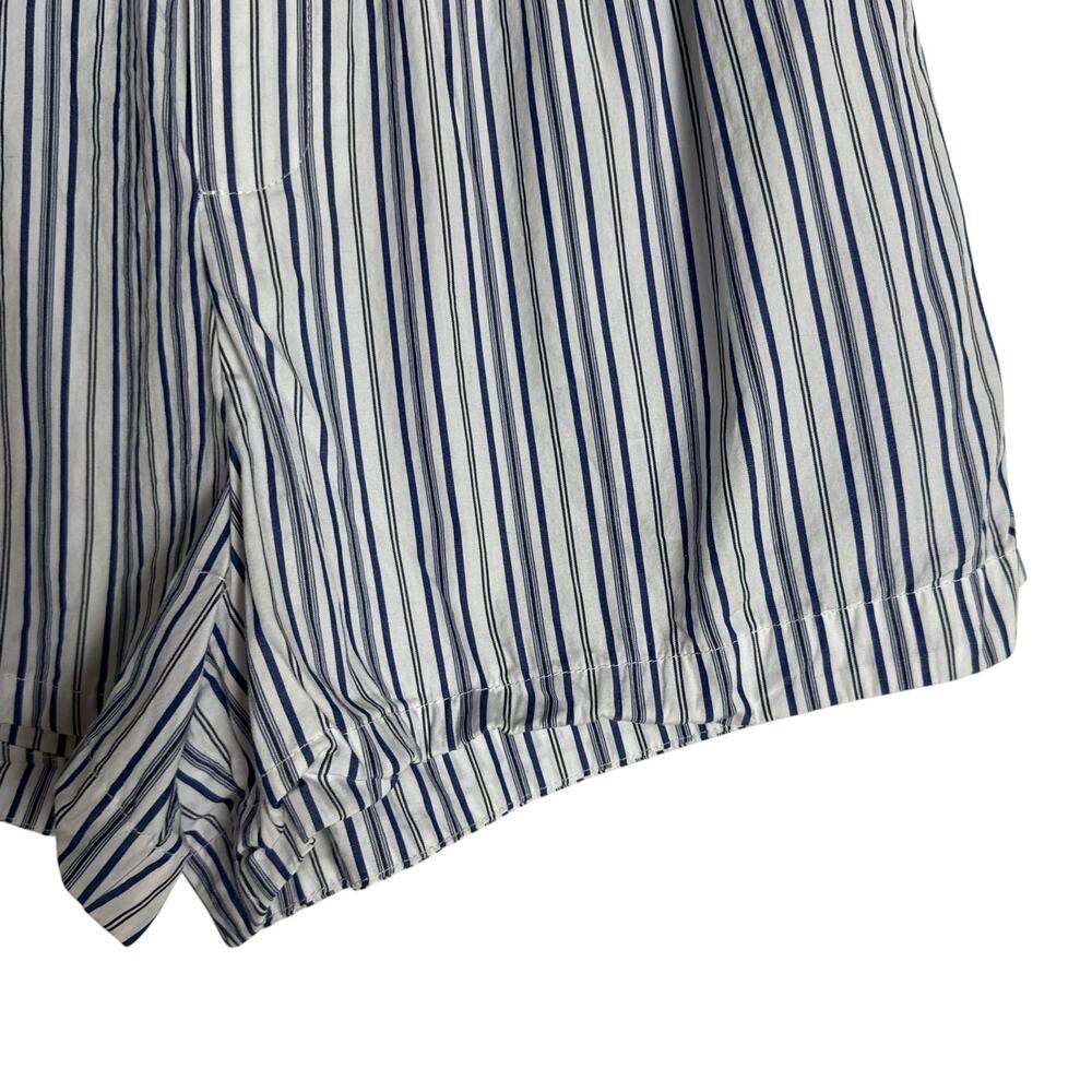 Ronny Kobo Maja Blue White Striped Button Up Top Shorts Set Coastal S - Picture 12 of 15
